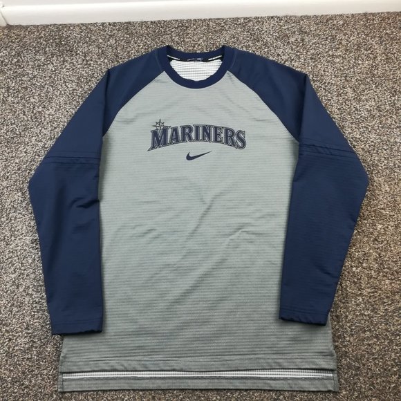 2023-24 Team Issued Seattle Mariners Sweatshirt Nike Center Swoosh Mens Large - Picture 2 of 11